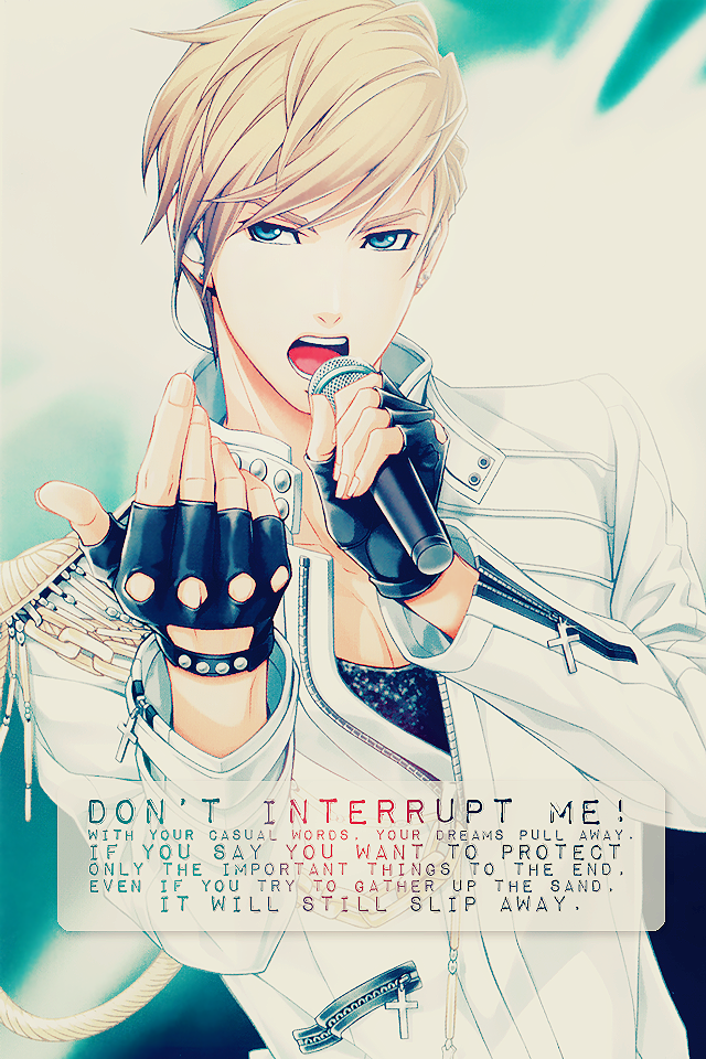 Don't interrupt me.