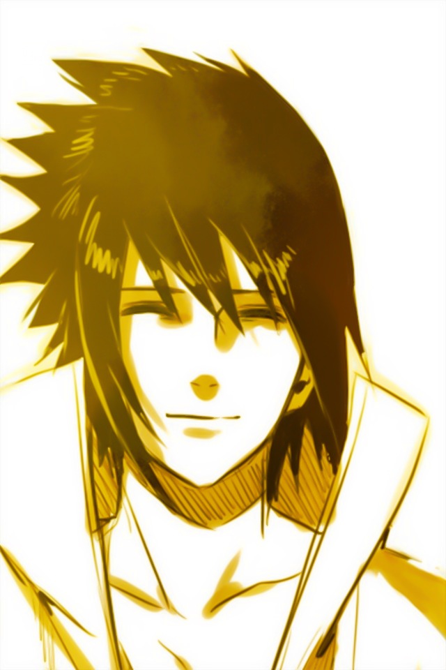 Smiling Sasuke