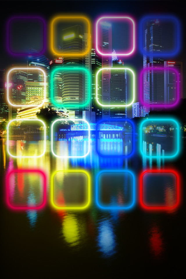 Neon city wallpapers for iphon
