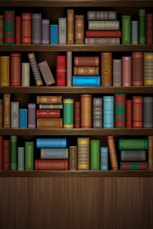 Beautiful shelves wallpaper fo