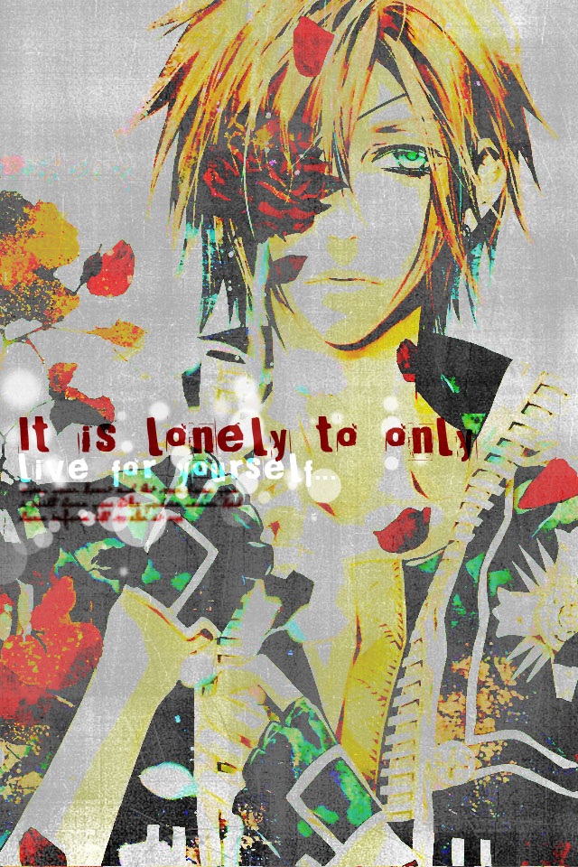 It is lonely to only live for 